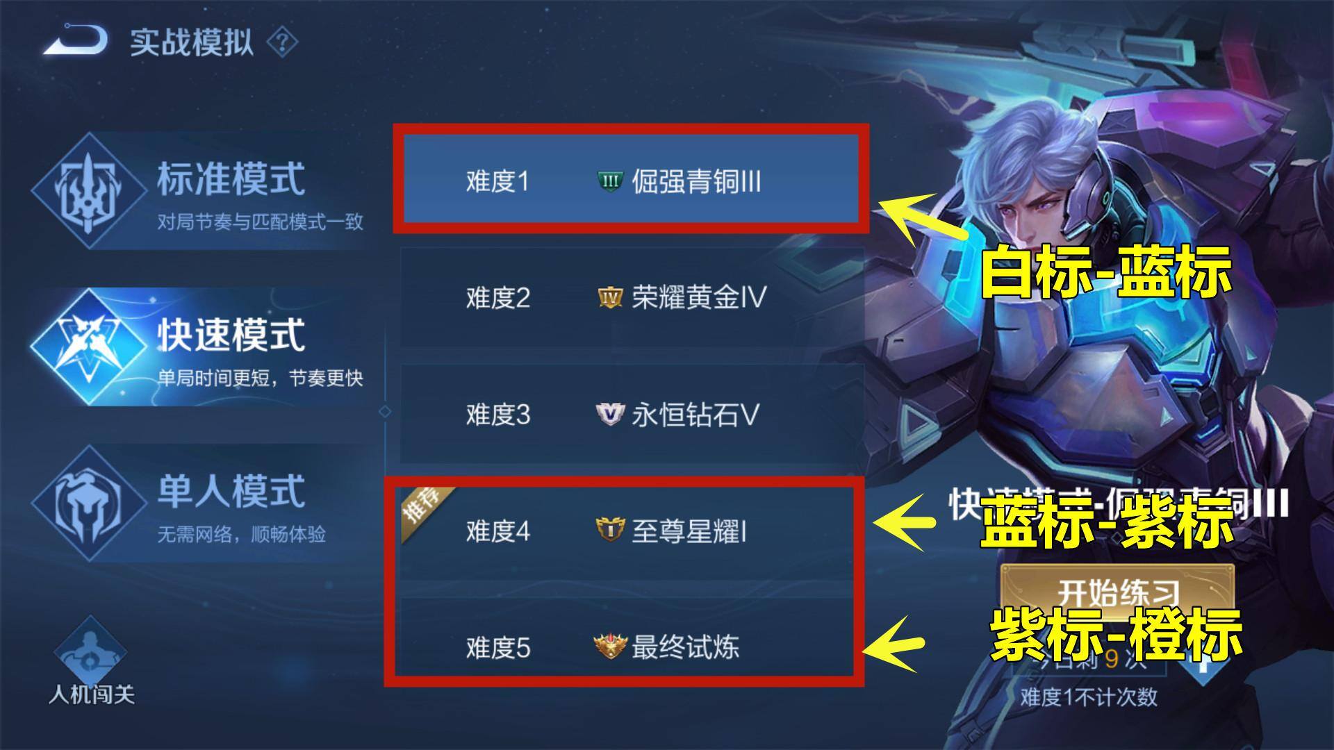 王者荣耀怎么刷熟练度最快（3个关键点）