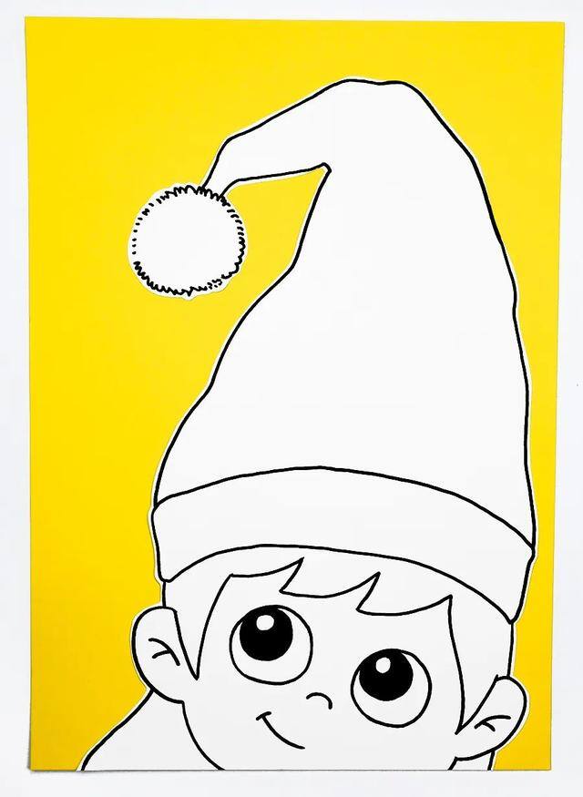 对比色画简单又好看（帽子的绘画教程）