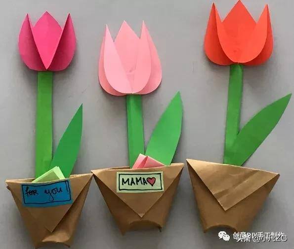 亲子手工制作（3款适合小朋友的手工花教程）