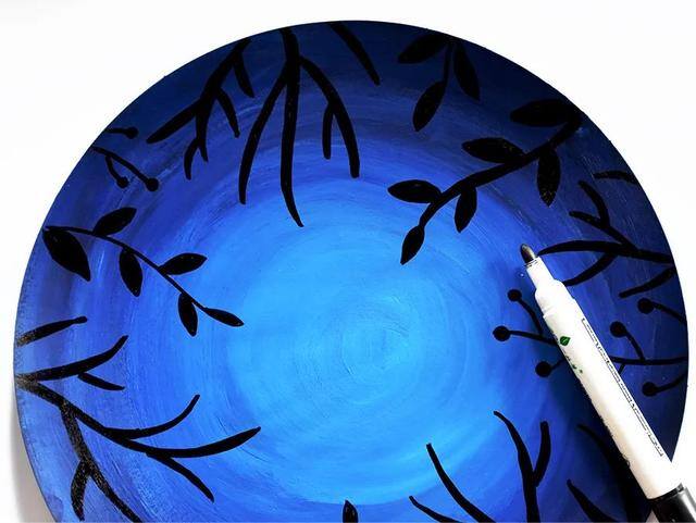 儿童画夏天简单又漂亮（夏夜里的萤火虫）