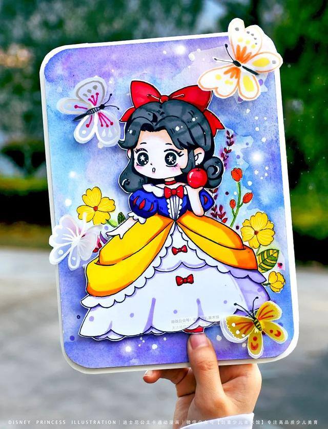 儿童画公主（迪士尼公主绘画教程）