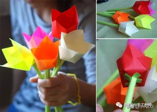 亲子手工制作（3款适合小朋友的手工花教程）
