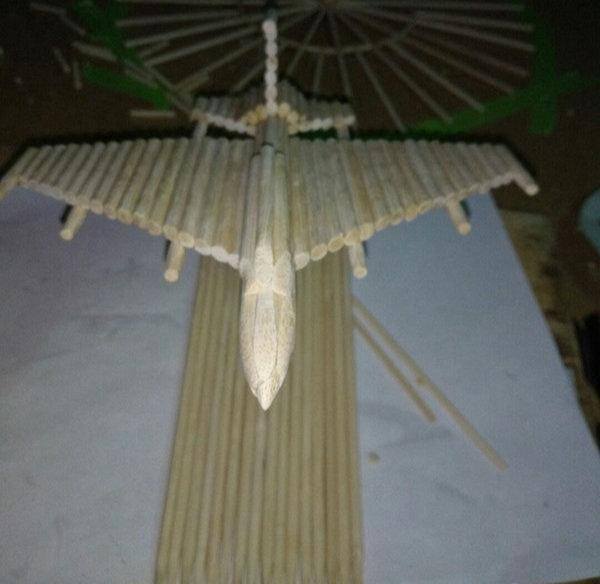 变废为宝手工小制作（用一次性筷子做一个飞机模型，简单易学，手工diy教程）