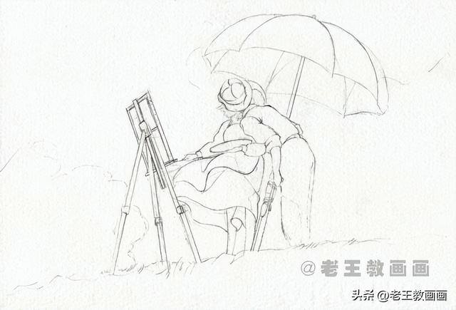 鸟怎么画简单好看在天上飞（宫崎骏动画片《起风了》剧照水彩漫画教程）
