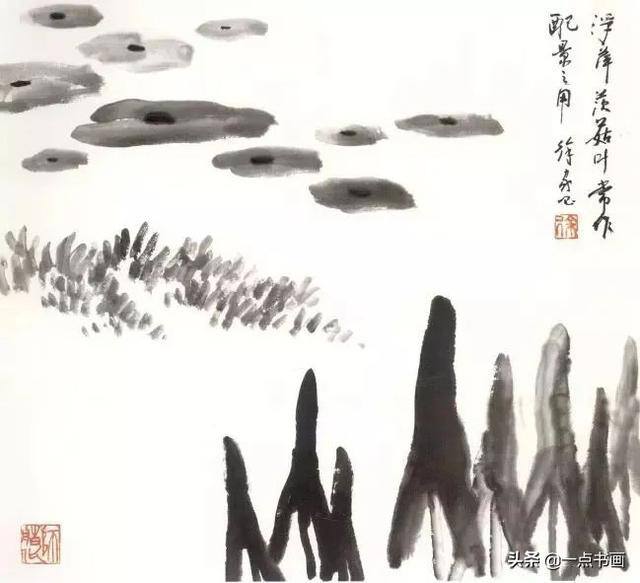 荷花怎么画漂亮又复杂（写意荷花的画法）