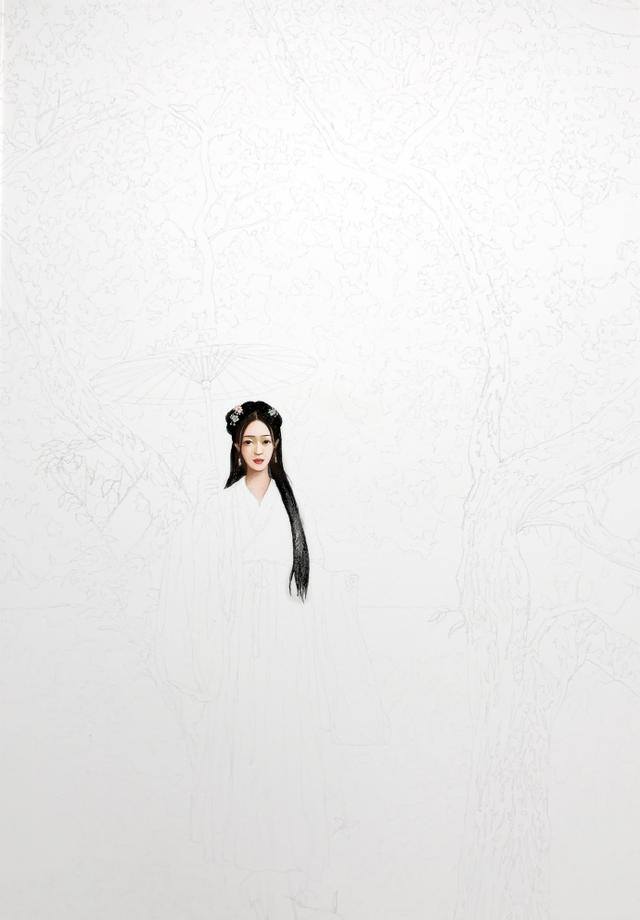 画画简单漂亮古风人物（喜欢古风手绘图吗？古风女子画法过程图）