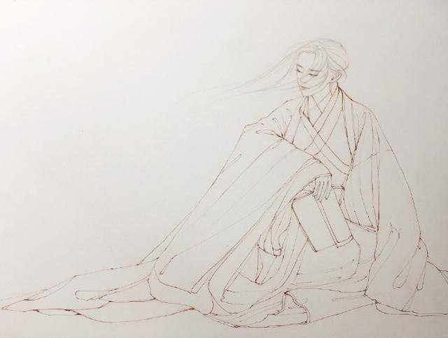 画画简单漂亮古风人物（喜欢古风手绘图吗？古风女子画法过程图）