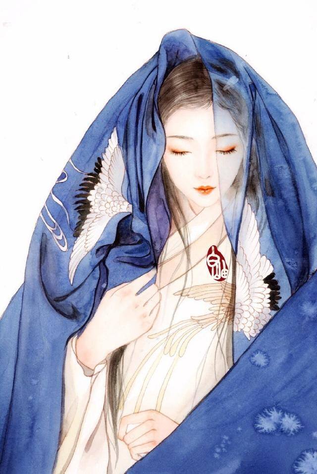 画画简单漂亮古风人物（喜欢古风手绘图吗？古风女子画法过程图）