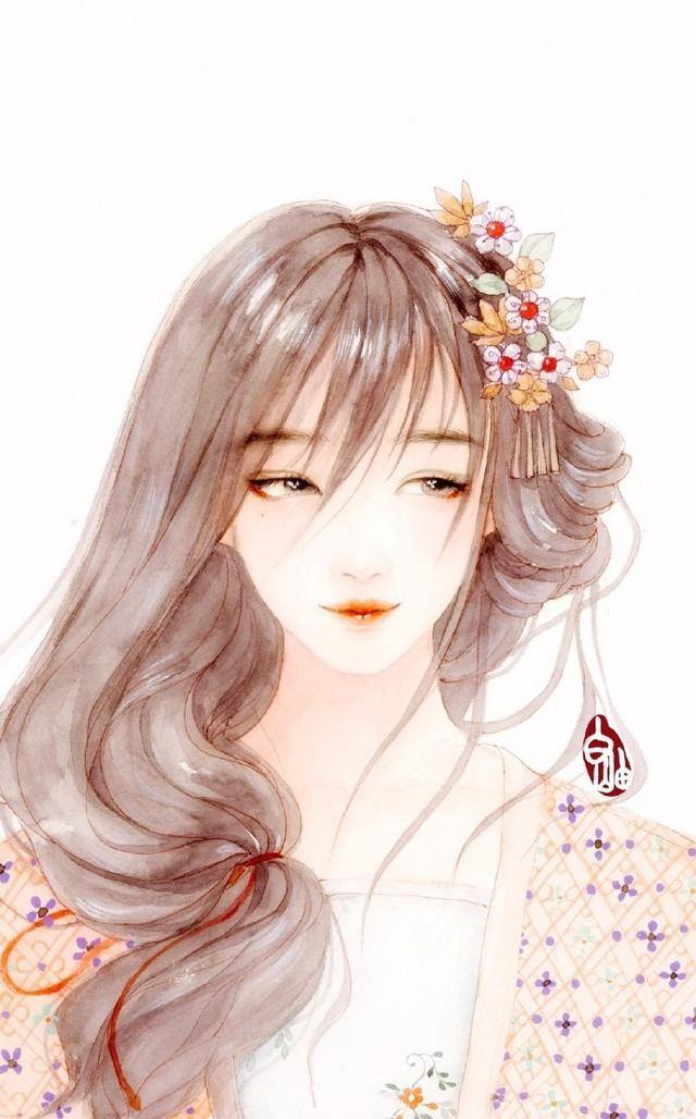画画简单漂亮古风人物（喜欢古风手绘图吗？古风女子画法过程图）