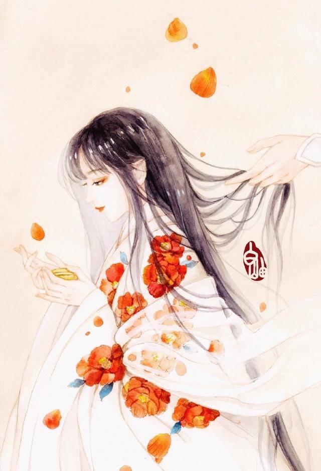 画画简单漂亮古风人物（喜欢古风手绘图吗？古风女子画法过程图）