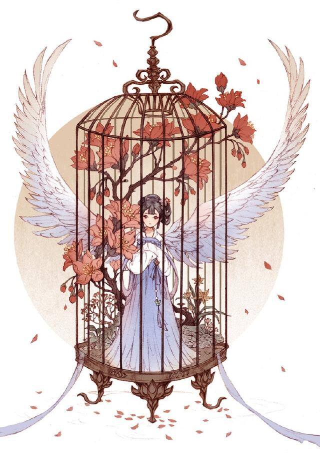 画画简单漂亮古风人物（喜欢古风手绘图吗？古风女子画法过程图）