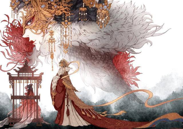 画画简单漂亮古风人物（喜欢古风手绘图吗？古风女子画法过程图）