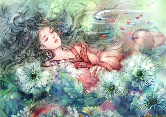 画画简单漂亮古风人物（喜欢古风手绘图吗？古风女子画法过程图）