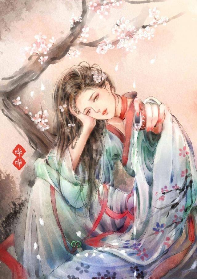 画画简单漂亮古风人物（喜欢古风手绘图吗？古风女子画法过程图）