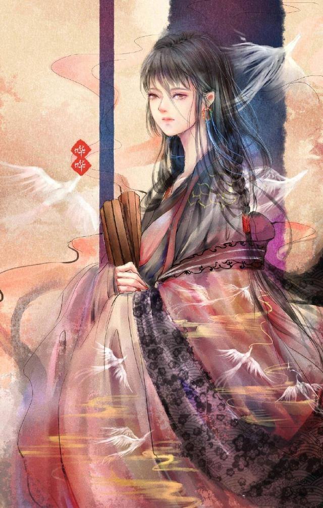 画画简单漂亮古风人物（喜欢古风手绘图吗？古风女子画法过程图）