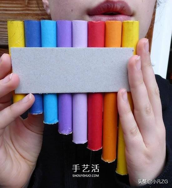 小乐器制作方法简单手工（用卡纸和硬纸板自制排箫的教程，简单又好玩）