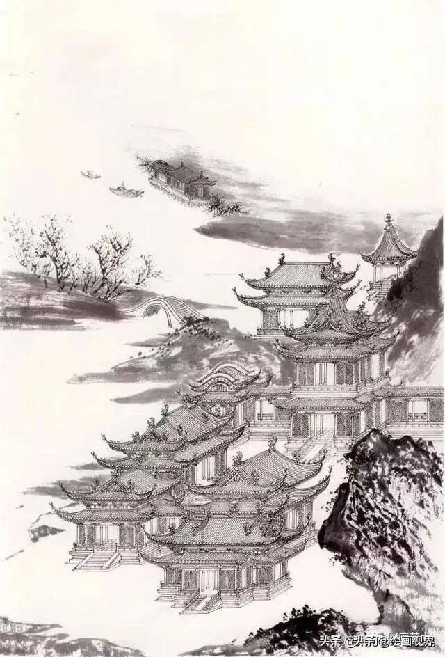 房子画画（房屋的绘制不求精准，但求意趣，信手而画更添灵动）