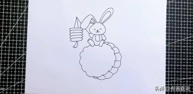 简单又好看的中秋节画（中秋节主题线描画）