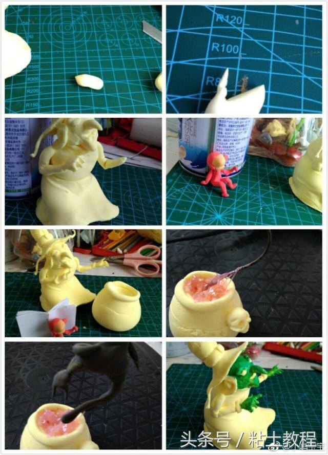 彩泥手工制作视频教程（粘土次元的穿越之门已经为你开启）