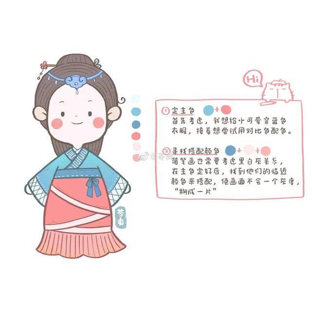 古风女子绘画（手残党也能轻松学会画古风人物！）