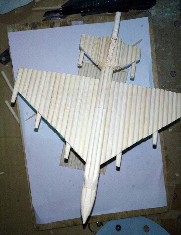 变废为宝手工小制作（用一次性筷子做一个飞机模型，简单易学，手工diy教程）