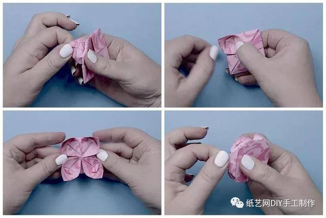 荷花手工制作（荷花折纸教程：少女心的吊饰水晶球）