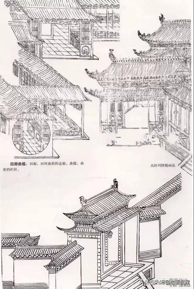 房子画画（房屋的绘制不求精准，但求意趣，信手而画更添灵动）