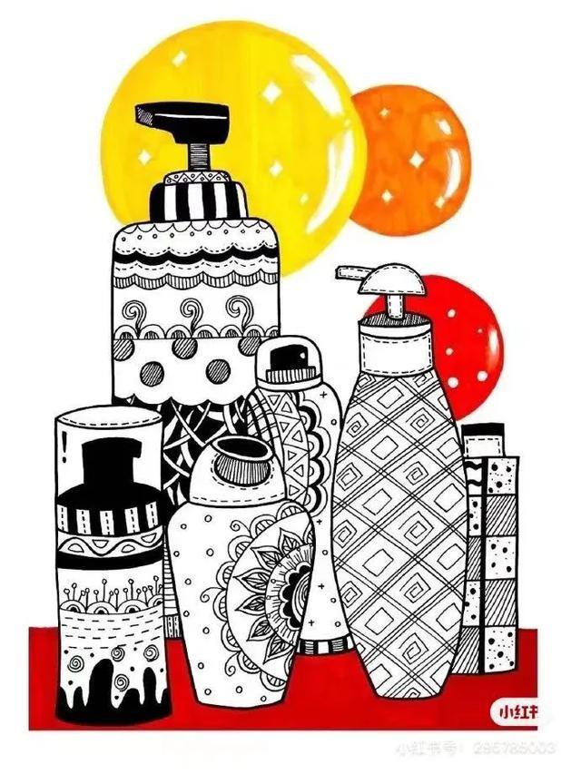 春夏秋冬的画又简单又漂亮（小朋友的线描作品欣赏）