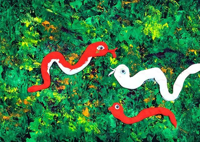 10一15岁画画教程（蛇的形状和色彩特征）