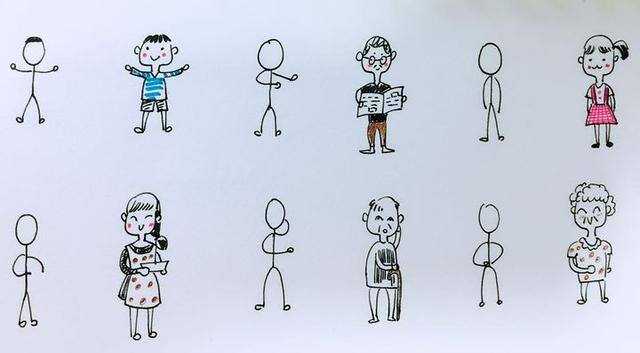 如何画人物简单又好看（人物简笔画速成教程）