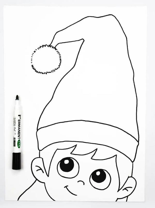 对比色画简单又好看（帽子的绘画教程）
