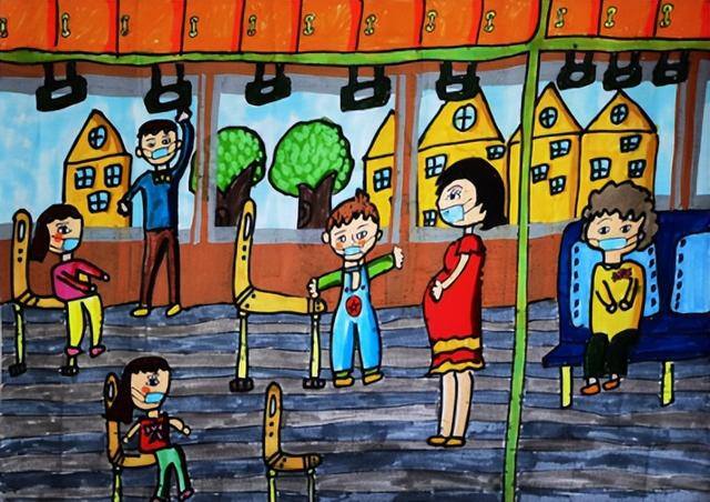 创建文明城市主题绘画（北京市丰台区师范学校附属小学一年级6班裴艺术作品征集活动圆满落幕）