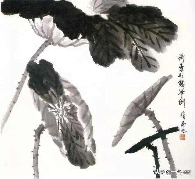 荷花怎么画漂亮又复杂（写意荷花的画法）