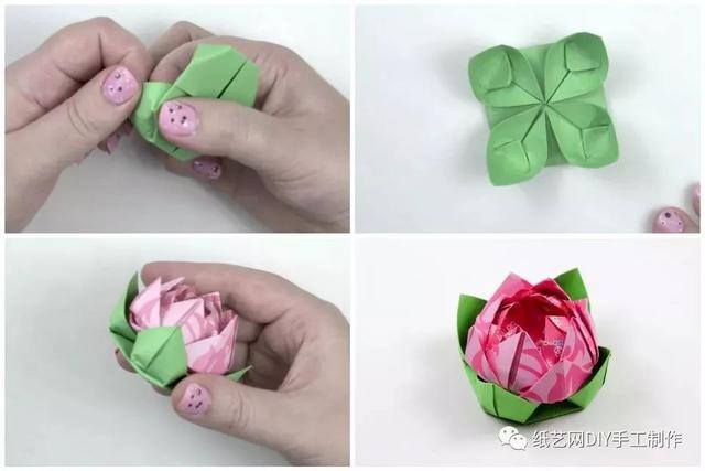 荷花手工制作（荷花折纸教程：少女心的吊饰水晶球）