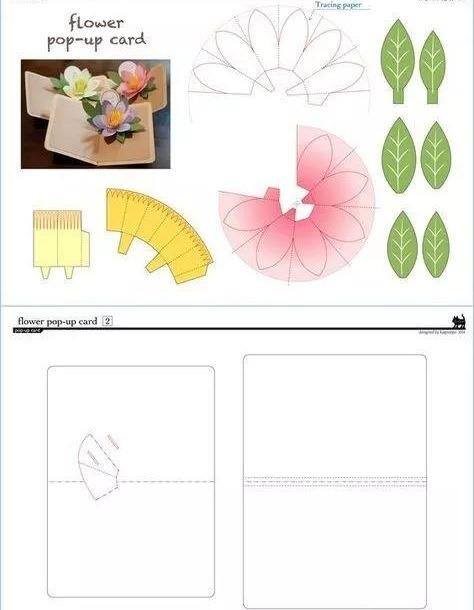 手工贺卡怎么做（diy了一朵花束藏在了贺卡里，打开一看）