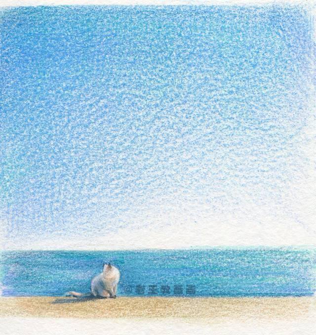 画画怎么画的好看又简单（彩铅风景（范画原图展示））