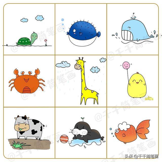 好看的画画图片大全（手帐素材集中营：动物、美食、旅游、花草、人物都在这里，一次画个够，转存轻松做手帐~）