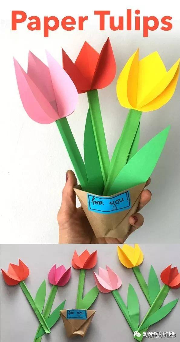 亲子手工制作（3款适合小朋友的手工花教程）