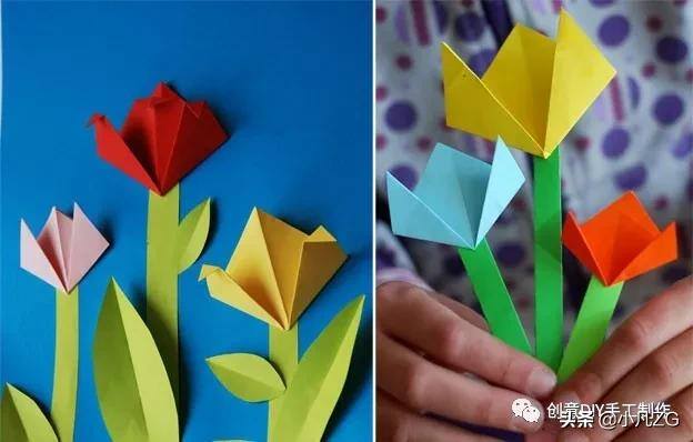 亲子手工制作（3款适合小朋友的手工花教程）