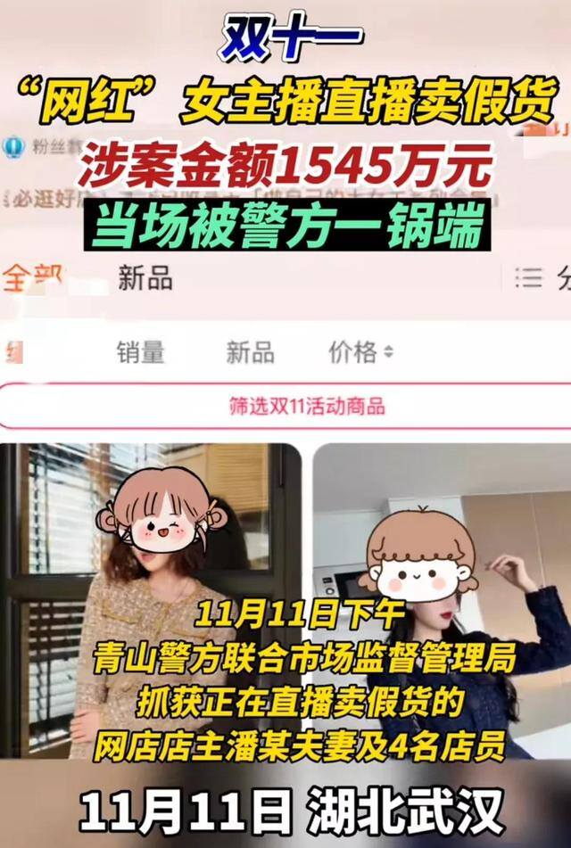 看直播赚钱是真的吗（双十一又来了个卖假货的网红，涉案金额高达1545万元）