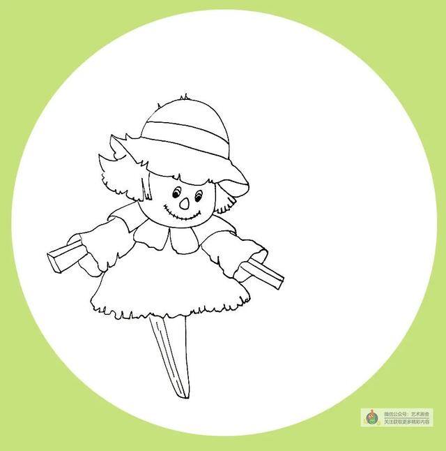 稻草人怎么画简单又好看（稻草人的创作方法）