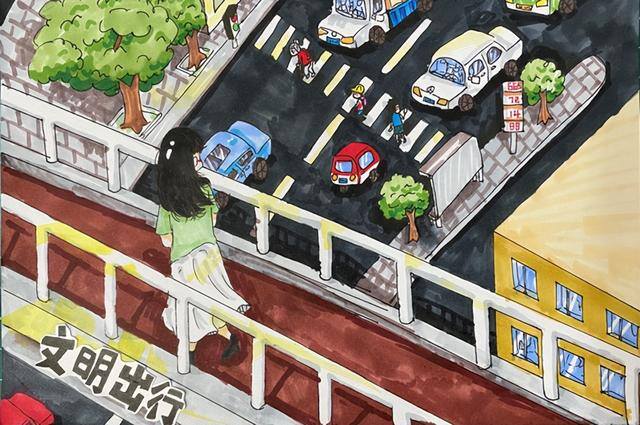 创建文明城市主题绘画（北京市丰台区师范学校附属小学一年级6班裴艺术作品征集活动圆满落幕）