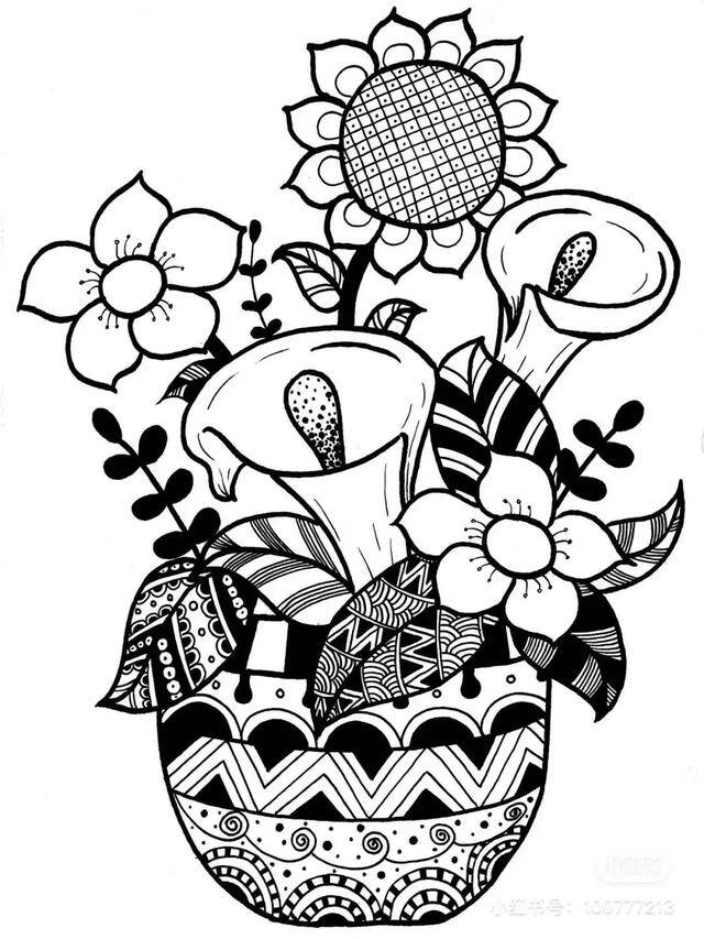 春夏秋冬的画又简单又漂亮（小朋友的线描作品欣赏）