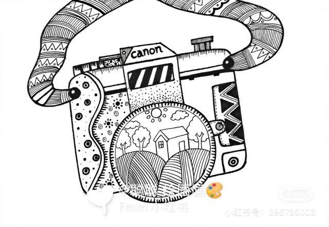 春夏秋冬的画又简单又漂亮（小朋友的线描作品欣赏）