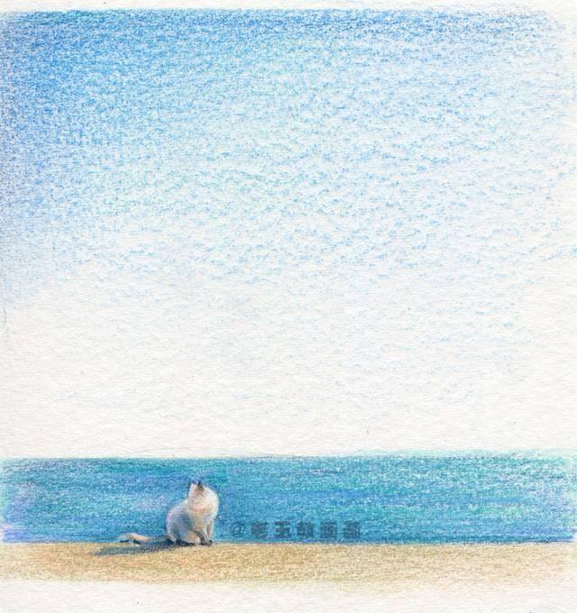 画画怎么画的好看又简单（彩铅风景（范画原图展示））