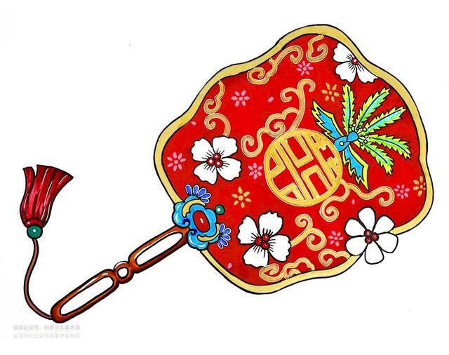 凤凰怎么画好看又霸气（美术课程《团扇》）