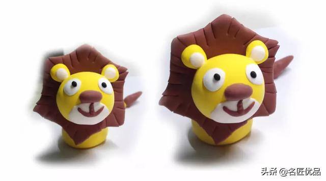 彩泥手工制作（幼儿园亲子手工：狮子手工制作图解）