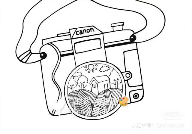 春夏秋冬的画又简单又漂亮（小朋友的线描作品欣赏）