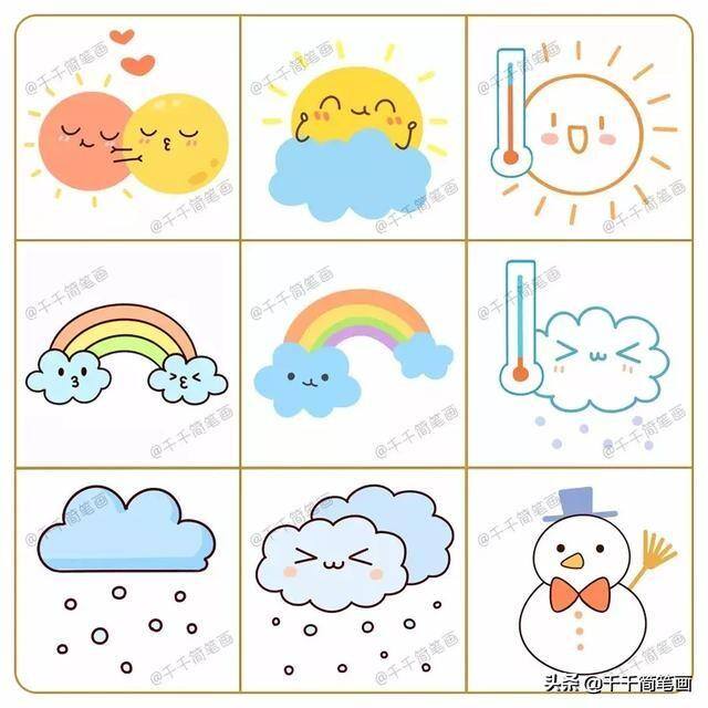 好看的画画图片大全（手帐素材集中营：动物、美食、旅游、花草、人物都在这里，一次画个够，转存轻松做手帐~）