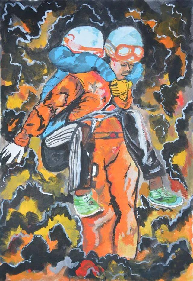关于消防的绘画作品（“消防安全伴我成长”绘画作文大赛展播）